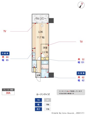 呉服町駅 徒歩10分 5階の物件間取画像